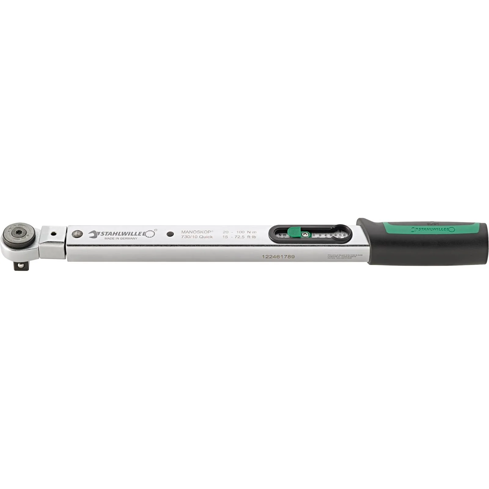 STAHLWILLE Drehmomentschlüssel Service MANOSKOP® 730R Quick 4-20N·m 3/8" L. 255mm-1 main HighRes image