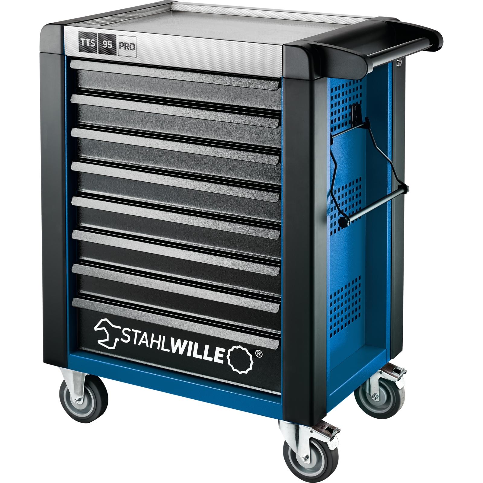 STAHLWILLE Werkstattwagen 95/8 PRO 8 Schubl. 496 x 827 x 1020 mm blau, RAL 270 30 35; schwarz, RAL 9005-1 main HighRes image