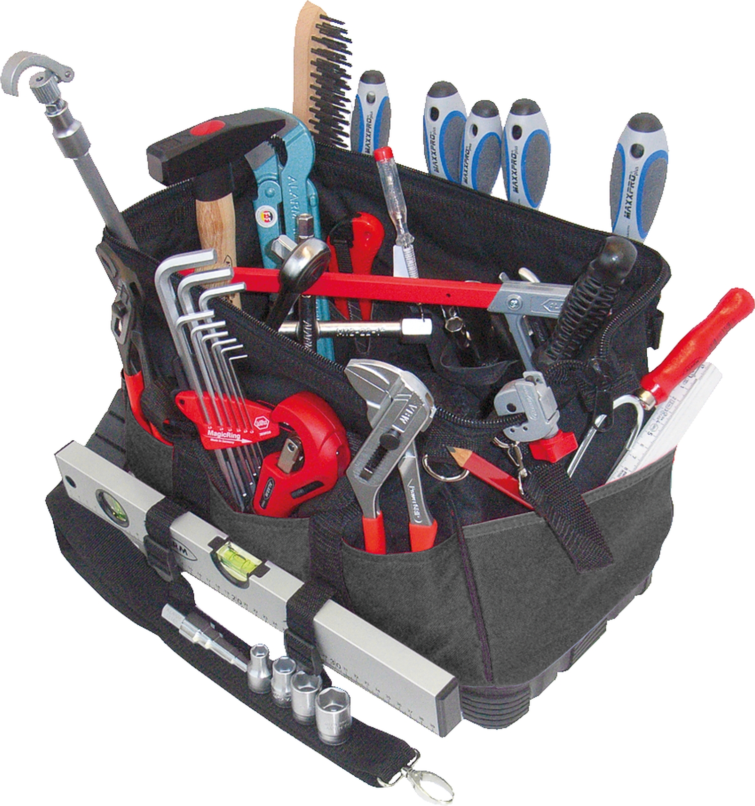 ALARM Textiltasche 7-TGU, komplett, mit Sanitär-Service- Werkzeugpaket 7 PAKET 7 PLUS TEXTILTA. TGU Innen-L.230mm B.440mm H.320mm 37 St.-1 main HighRes image