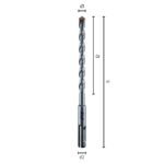 L110 Ø6 Hammerbohrer F4 Forte-2