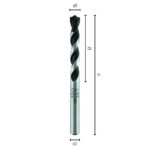 L120 Ø8 Hartmetall-Betonbohrer Profi Beton-2