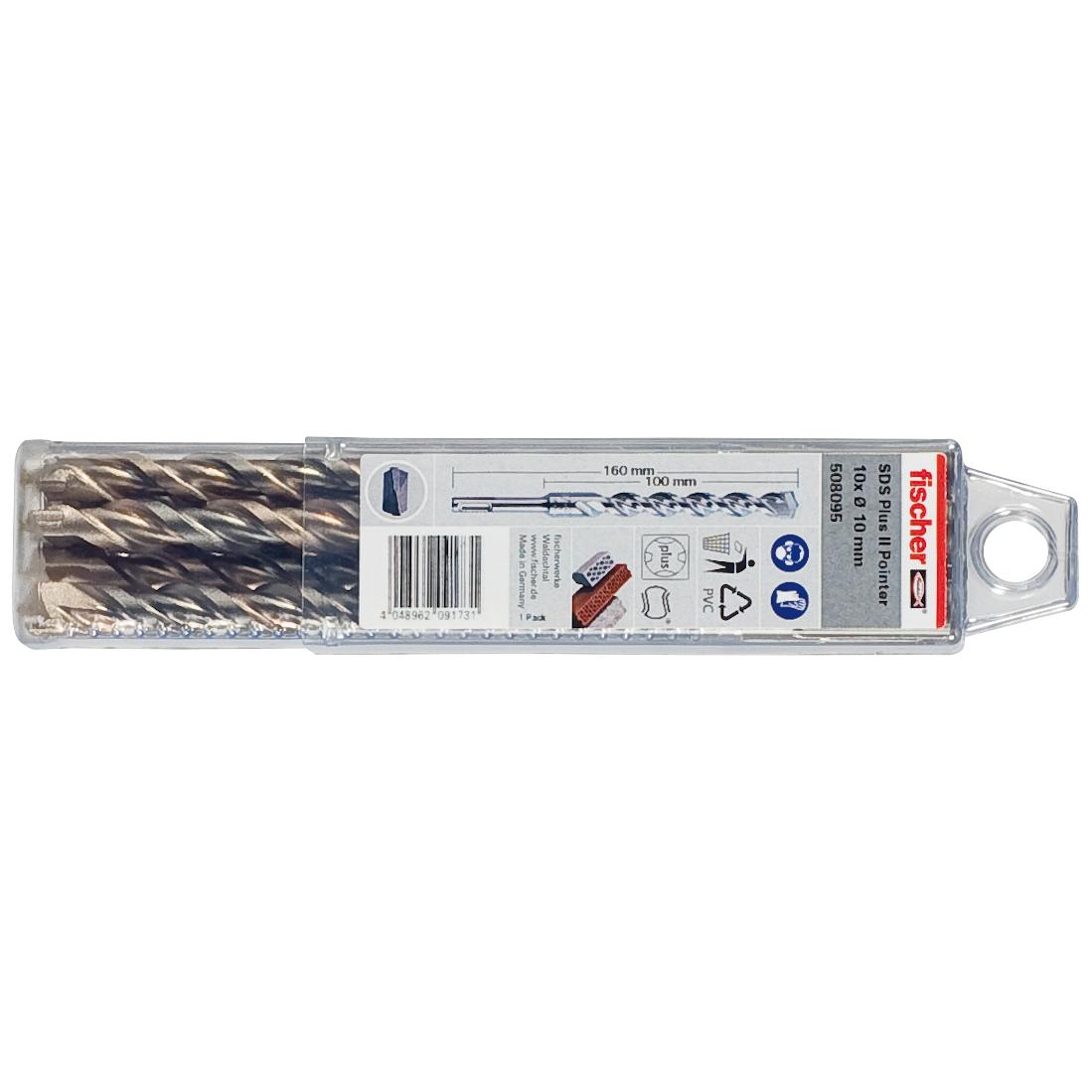 fischer BohrerSDS Plus II Pointer 10/100/160(10)-1 fischer BohrerSDS Plus II Pointer 10/100/160(10)-1