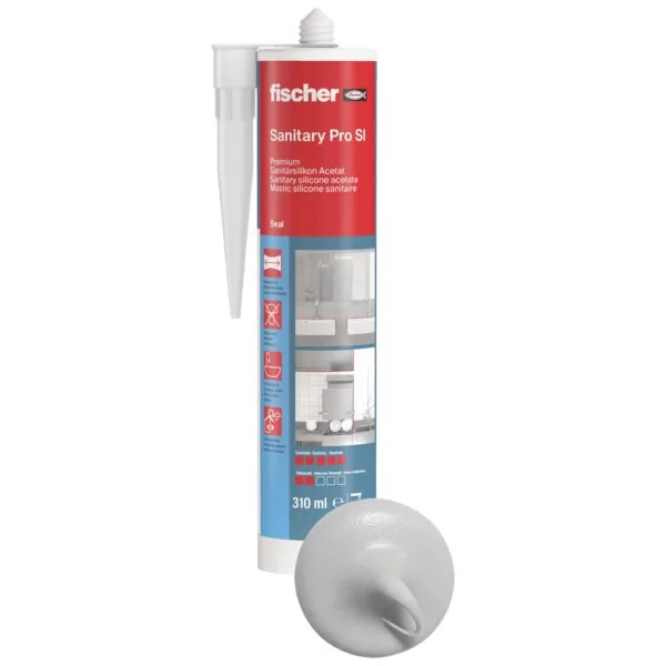 fischer Sanitärsilikon Sanitary Pro SI 310 gr-1