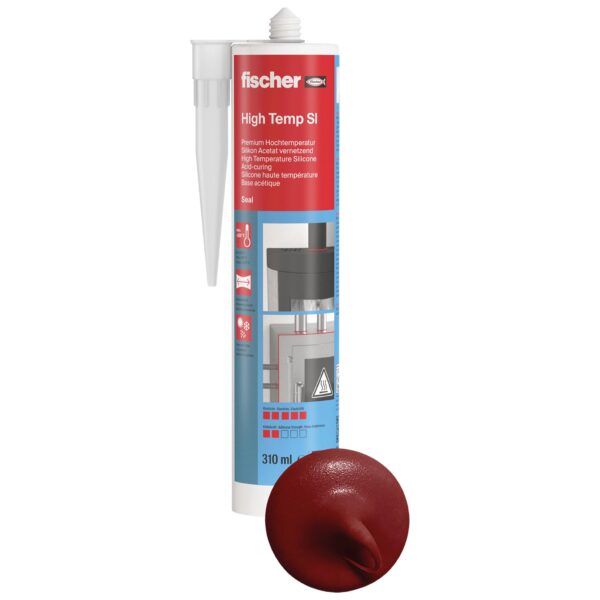 fischer Hochtemp.silikon High Temp SI 310 rot-1