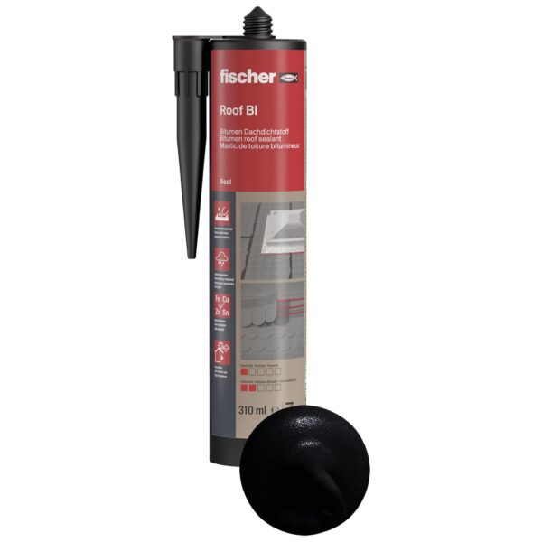 fischer Bitumen-Dachdichtstoff Roof BI 310 sw-1