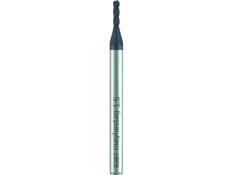 merged_product_3744.jpg Maykestag VHM-Mini Fräser L, Z=4, Ø 1.530°,N, mit verst.Schaft,ALUNIT – Bild 1