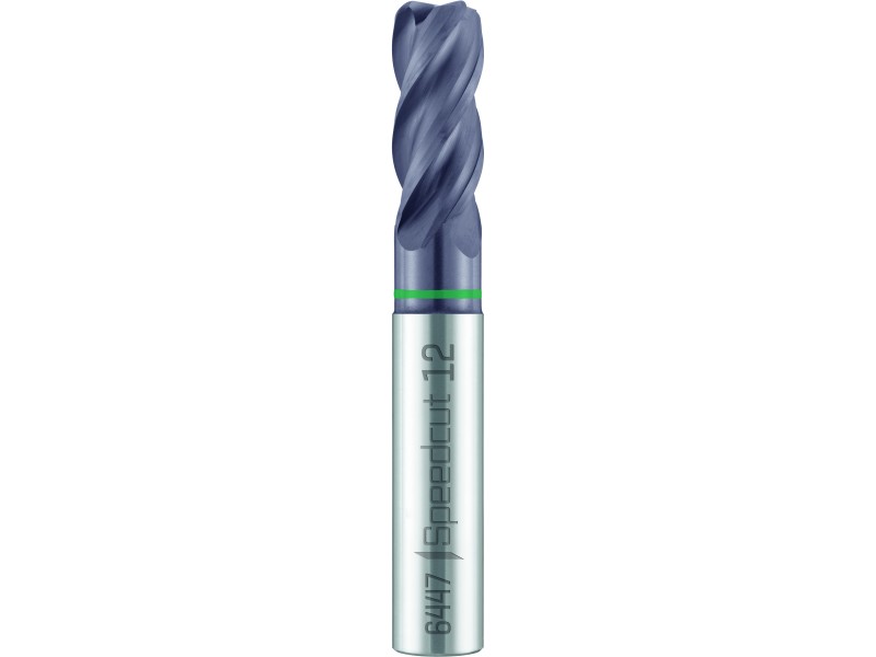 merged_product_3796.jpg Maykestag VHM-SPEEDCUT Univ., Z=4, Ø 10.0Eckenradius=0.5 mm, 35-38°, DIN 6527L-freigestellt, Zyl.Schaft DIN 6535-HA,ALUNIT-S – Bild 1