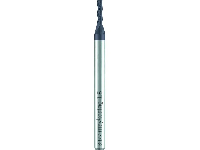 merged_product_3819.jpg Maykestag VHM-Mini Fräser L, Z=3, Ø 2.530°,N, mit verst.Schaft,ALUNIT – Bild 1