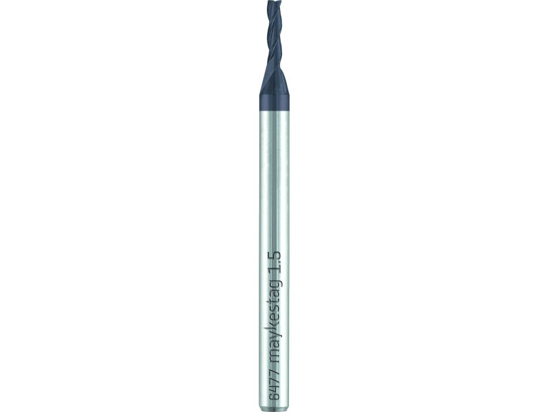 merged_product_3820.jpg Maykestag VHM-Mini Fräser L, Z=3, Ø 3.030°,N, mit verst.Schaft,ALUNIT – Bild 1