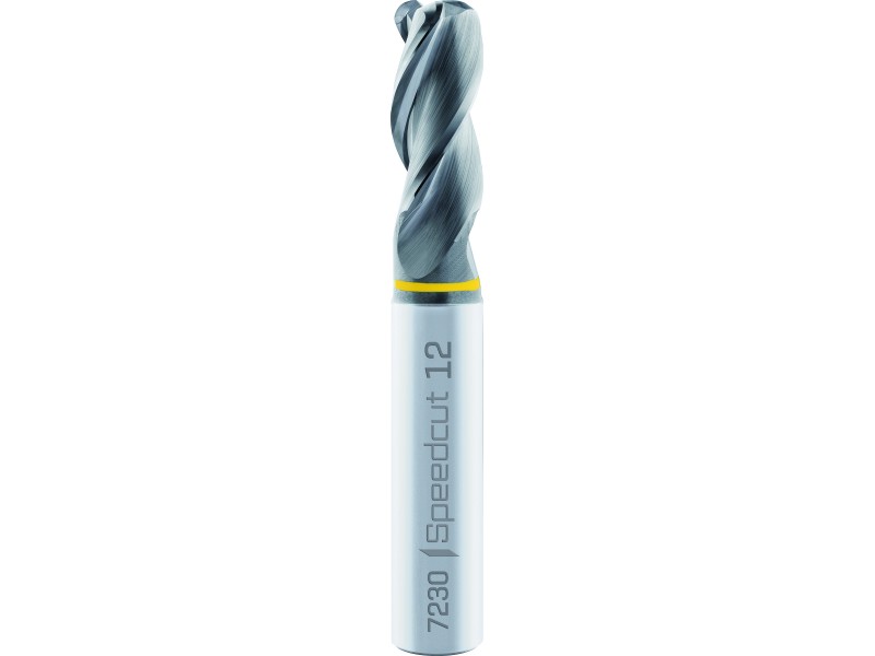 merged_product_4702.jpg Maykestag VHM-Speedcut Aluminium Ø 12.0,Z=3, Eckenradius=1.0 mm, 34-38°, DIN 6527L-freigestellt, Zyl.Schaft DIN 6535-HA – Bild 1