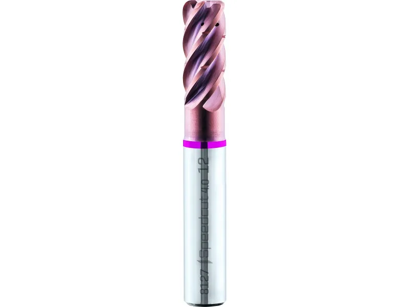 merged_product_5208.jpg Maykestag SPEEDCUT 4.0 Titanium, Ø 20.0 HPC Schaftfräser, Z=5 mit Innenkühlung, 40°-vario, Eckenradius=2.0 mm, DIN 6527L-freigestellt, Weldon Fläche DIN 6535-HB, AERODUR – Bild 1