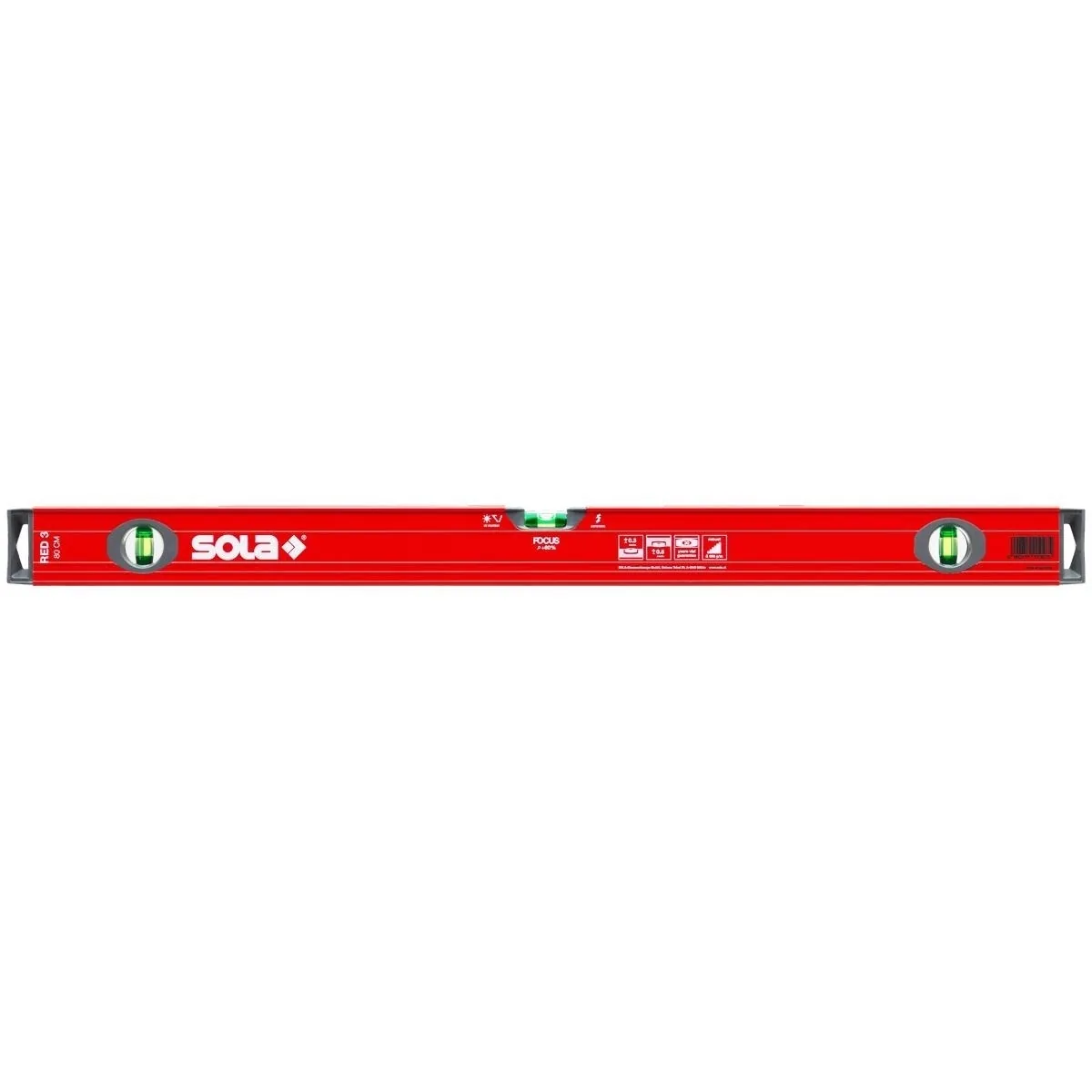 Sola Alu-Wasserwaage Red 3 100-4