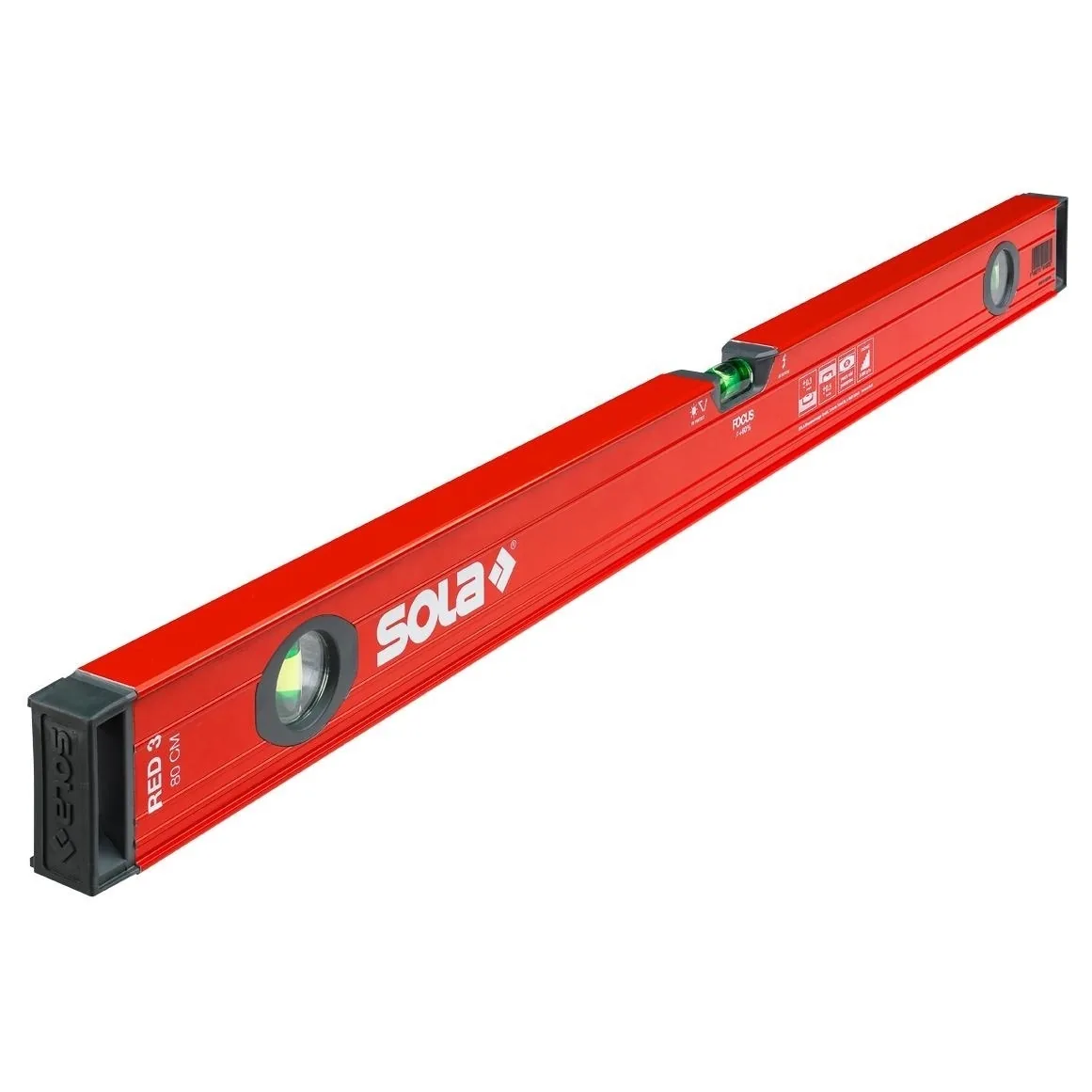 Sola Alu-Wasserwaage Red 3 100-1