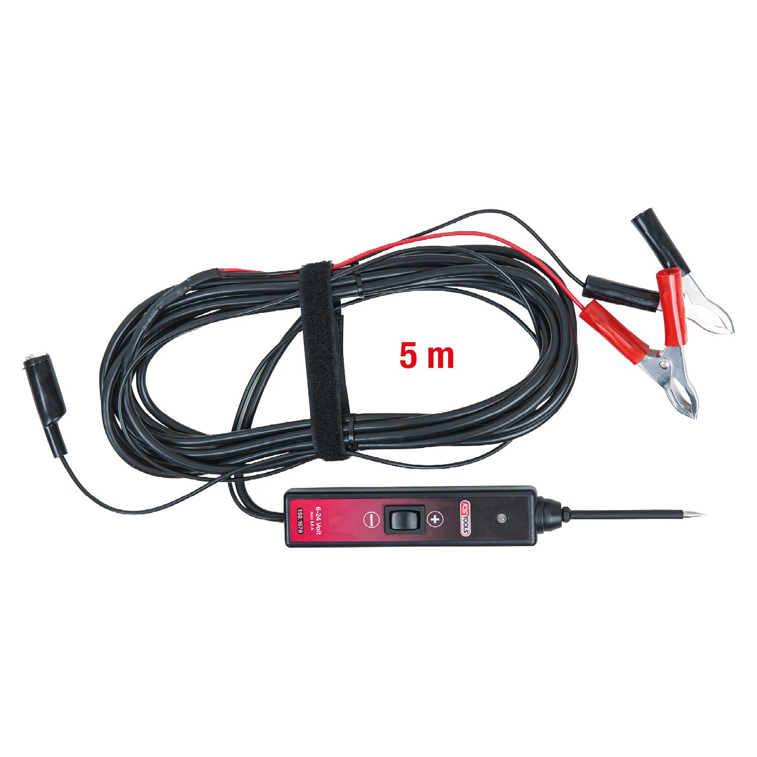 KS Tools Funktionsprüflampe 6-24V DC mit 5 Meter Kabel-1 Foto Gesamt Allgemein