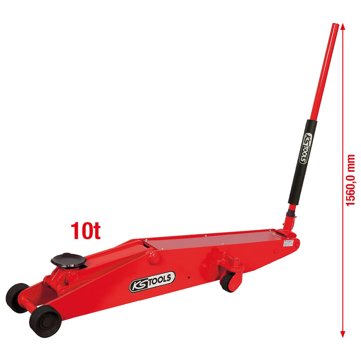 KS Tools Hydraulischer Stahl-Wagenheber, 10 t-1 Foto Gesamt Allgemein