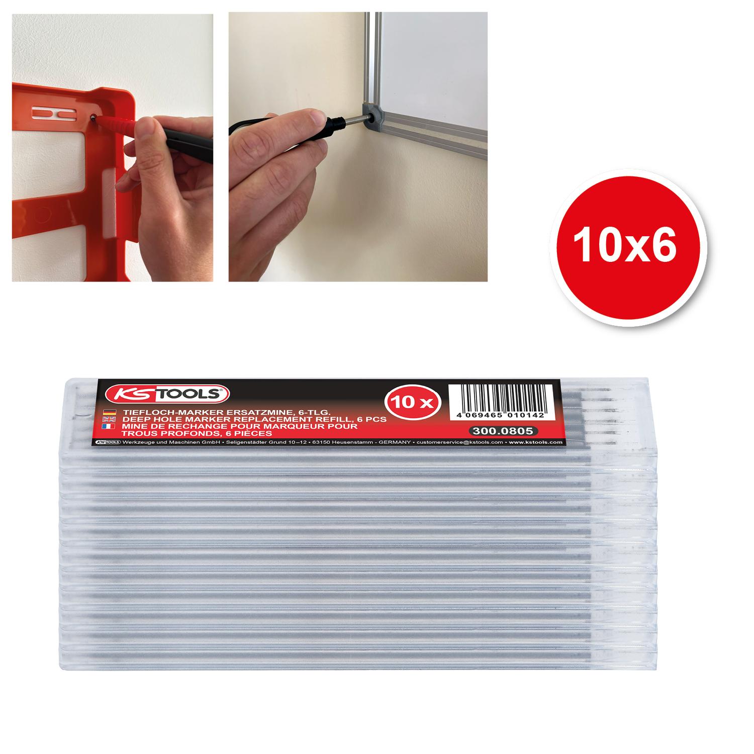 KS Tools Tiefloch-Marker Ersatzmine, 10x6er Pack-1 Foto Gesamt Allgemein