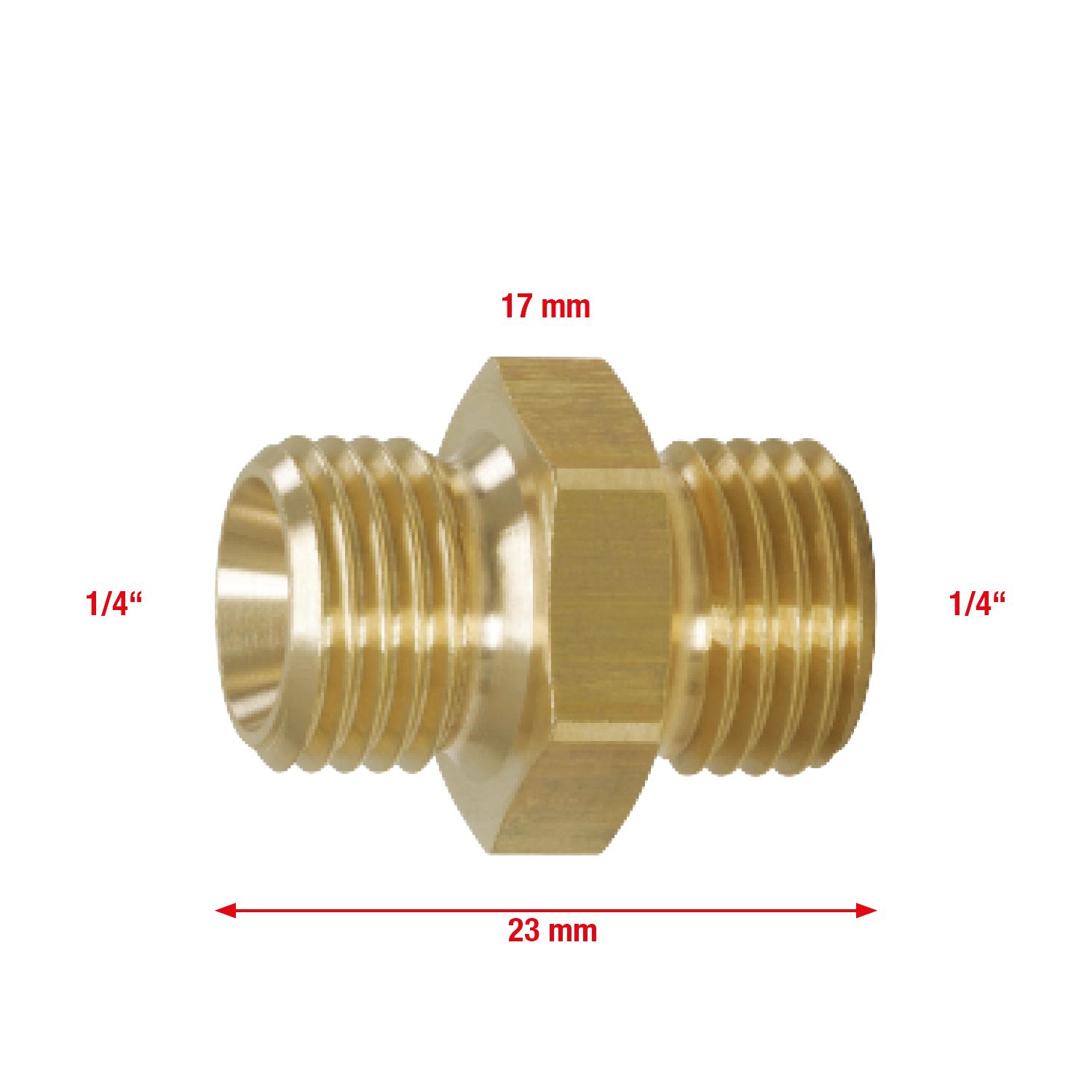 KS Tools Messing-Doppelnippel, G1/4"AG-1 Foto Gesamt Allgemein
