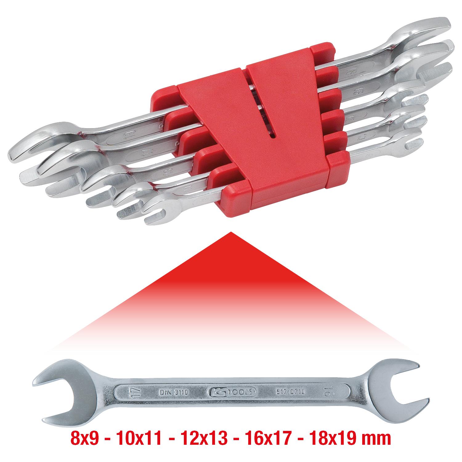KS Tools Doppel-Maulschlüssel-Satz, 5-tlg 8-19mm-1 Foto Gesamt Allgemein