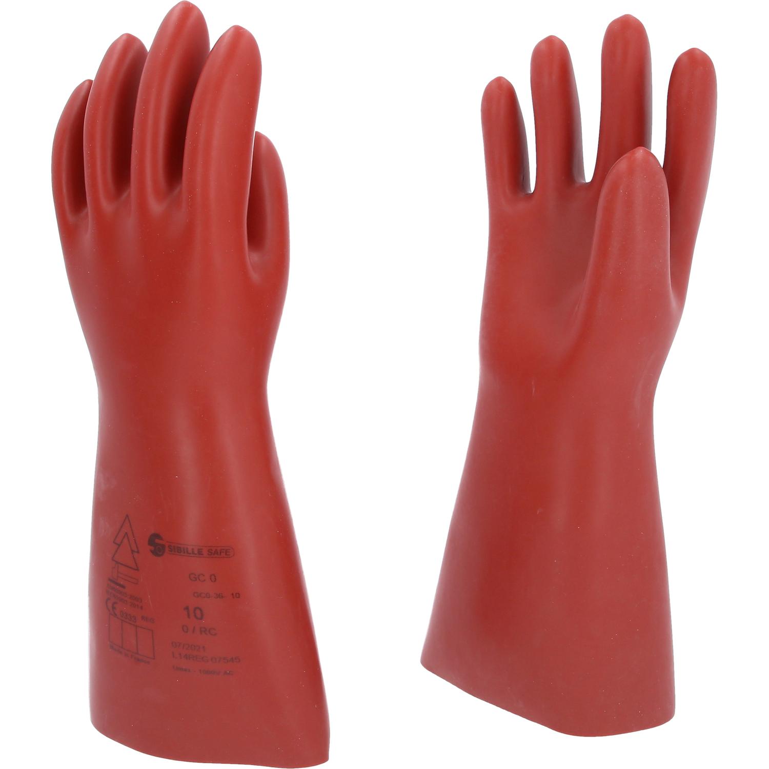 KS Tools Elektriker-Schutzhandschuh mit mechanischem Schutz, Größe 10, Klasse 0, rot-2 Hauptbild