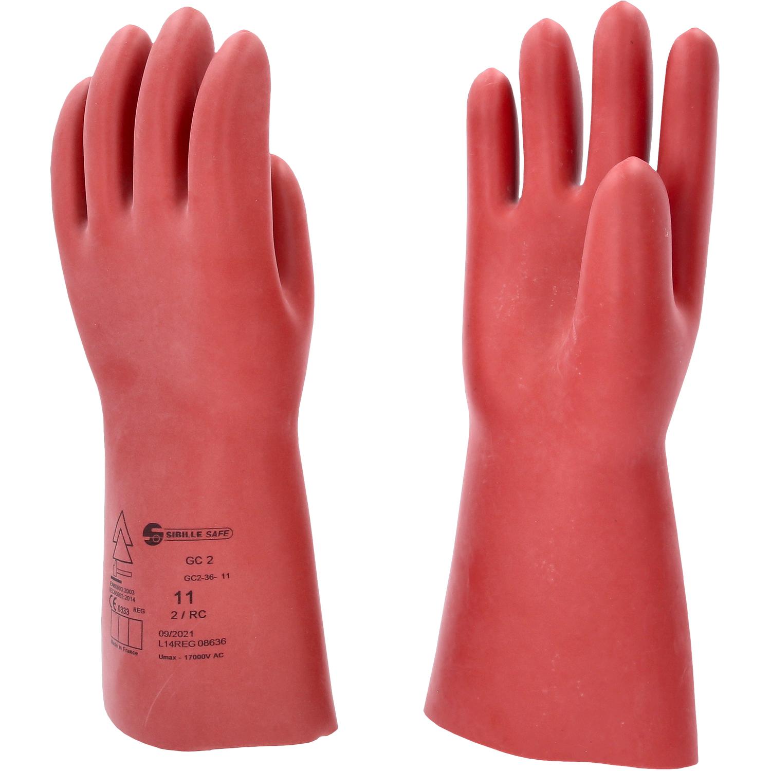 KS Tools Elektriker-Schutzhandschuh mit mechanischem Schutz, Größe 11, Klasse 2, rot-1 Hauptbild