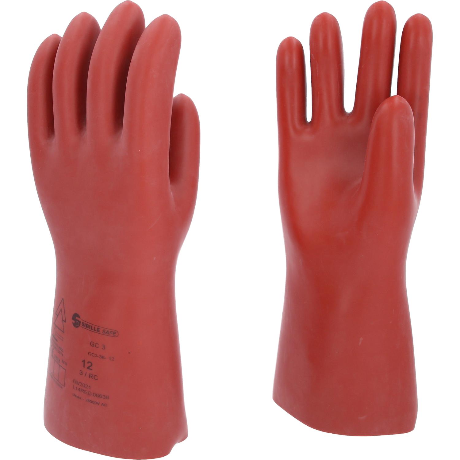 KS Tools Elektriker-Schutzhandschuh mit mechanischem Schutz, Größe 12, Klasse 3, rot-2 Hauptbild