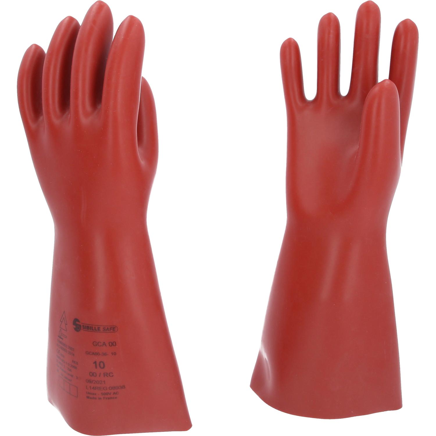 KS Tools Elektriker-Schutzhandschuh mit mechanischen und thermischen Schutz, Größe 10, Klasse 00, rot-2 Hauptbild