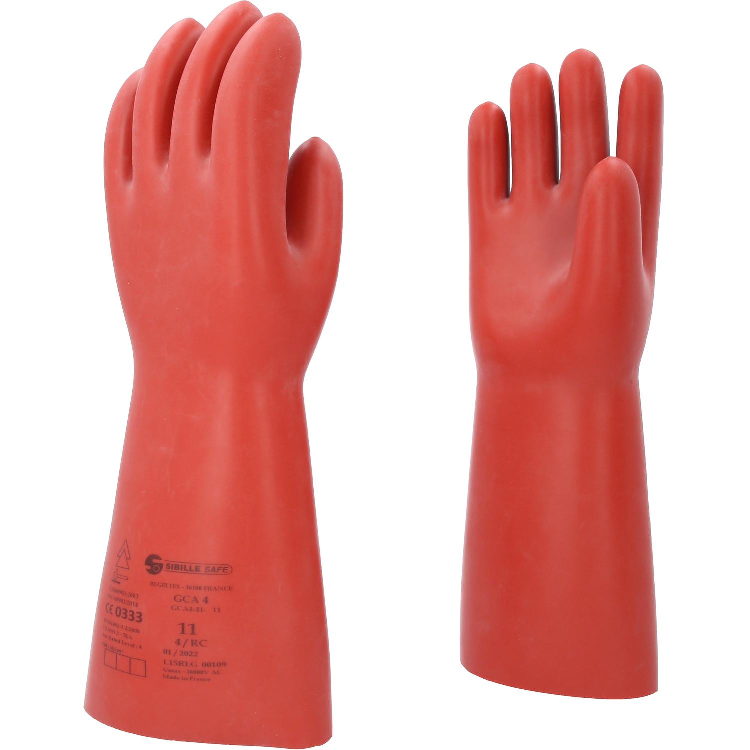 KS Tools Elektriker-Schutzhandschuh mit mechanischen und thermischen Schutz, Größe 11, Klasse 4, rot-1 Hauptbild