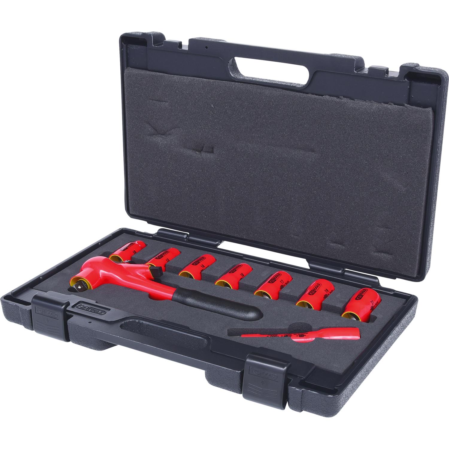 KS Tools 1/2" Steckschlüssel-Satz mit isolierten Werkzeugen, 9-tlg-1 Hauptbild
