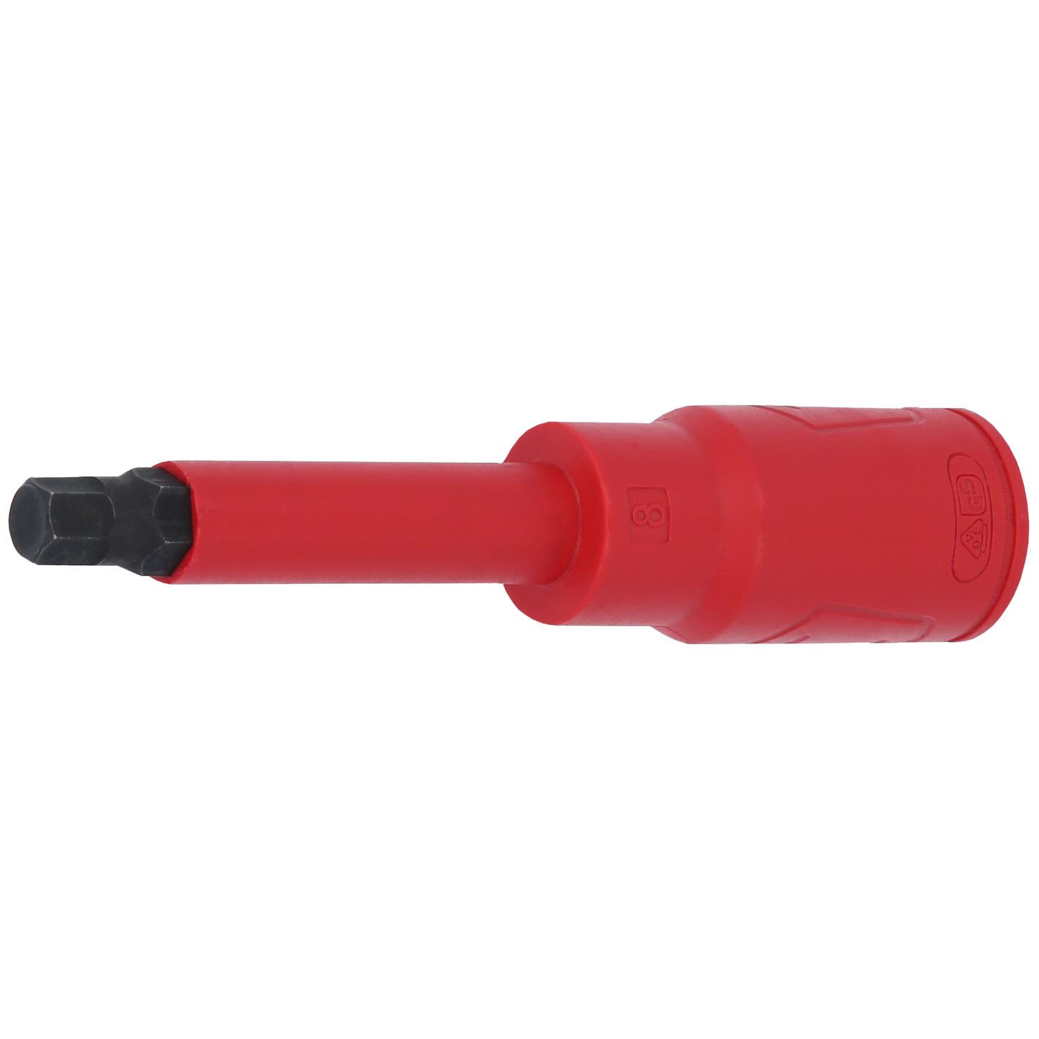KS Tools 1/2" Bit-Stecknuss mit Schutzisolierung für Innensechskant-Schrauben, lang, 6mm-1 Hauptbild