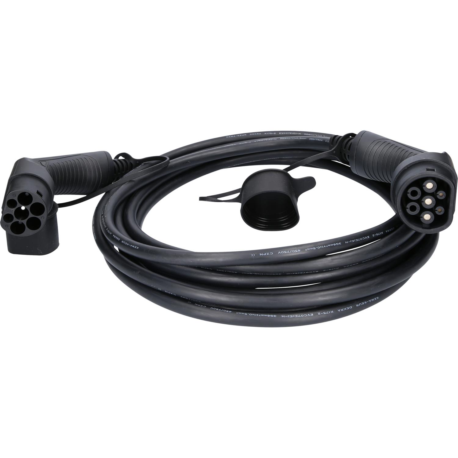 KS Tools efuturo Ladekabel gerade, Typ 2 auf Typ 2 Stecker, 1 Phase, bis zu 7,4 kW, 32 A, 230 V, Mode 3, 8 Meter-1 Hauptbild