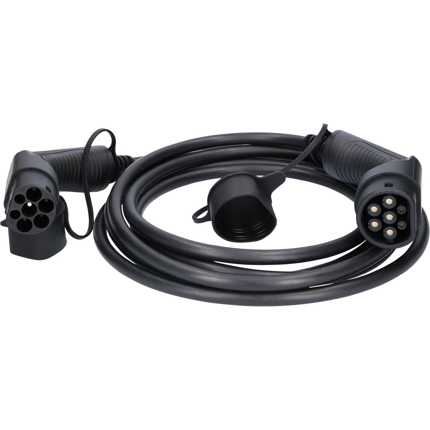 KS Tools efuturo Ladekabel gerade, Typ 2 auf Typ 2 Stecker, 3 Phasen, bis zu 11 kW, 16 A, 400 V, Mode 3, 5 Meter-1 Hauptbild