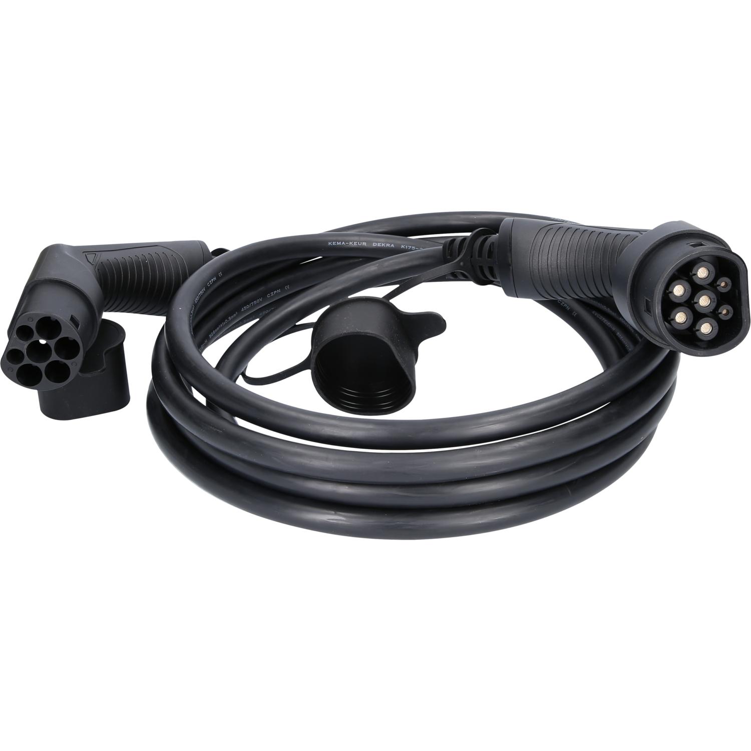 KS Tools efuturo Ladekabel gerade, Typ 2 auf Typ 2 Stecker, 3 Phasen, bis zu 22 kW, 32 A, 400 V, Mode 3, 5 Meter-1 Hauptbild