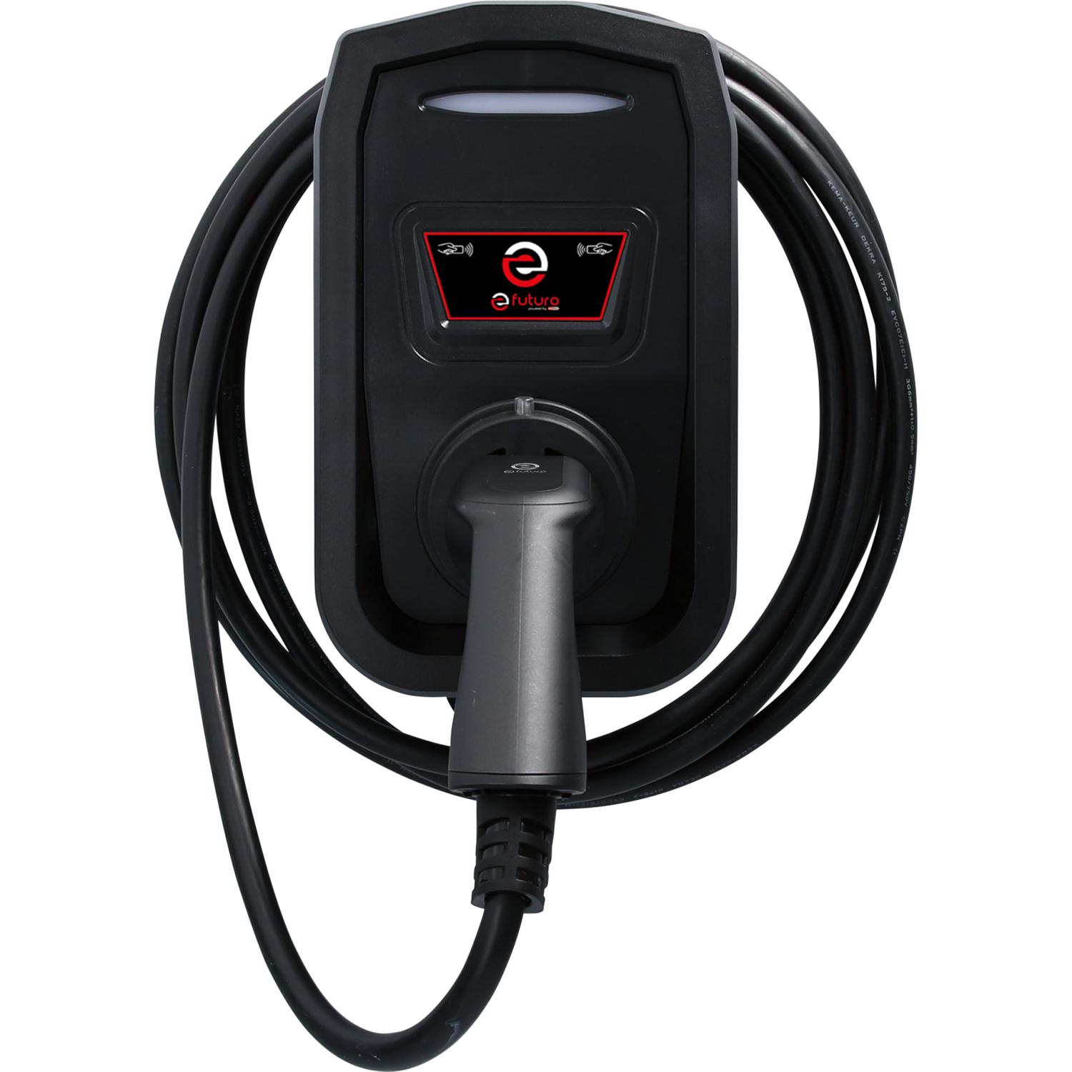 KS Tools efuturo Wallbox mit Typ 2 Ladekabel, 1 Phase, bis zu 3,7 kW, 16 A, 230 V, Mode 3, mit RFID Zugangskontrolle, ohne Stromzähler-1 Hauptbild
