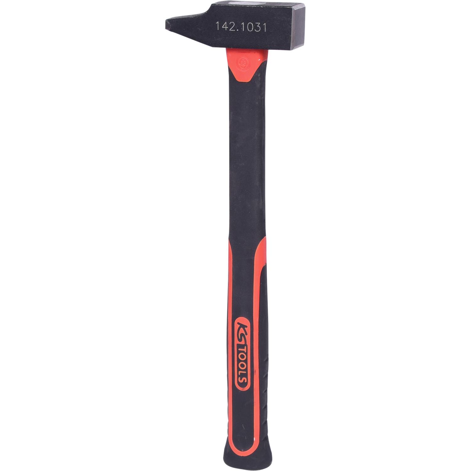 KS Tools Schlosserhammer, Fiberglasstiel, französische Form, 250g-1 Hauptbild