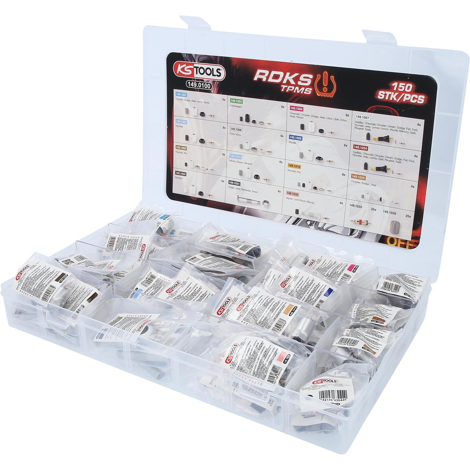 KS Tools RDKS / TPMS Service-Sortiment für Reifendruck-Kontrollsysteme, 150-tlg-2 Hauptbild
