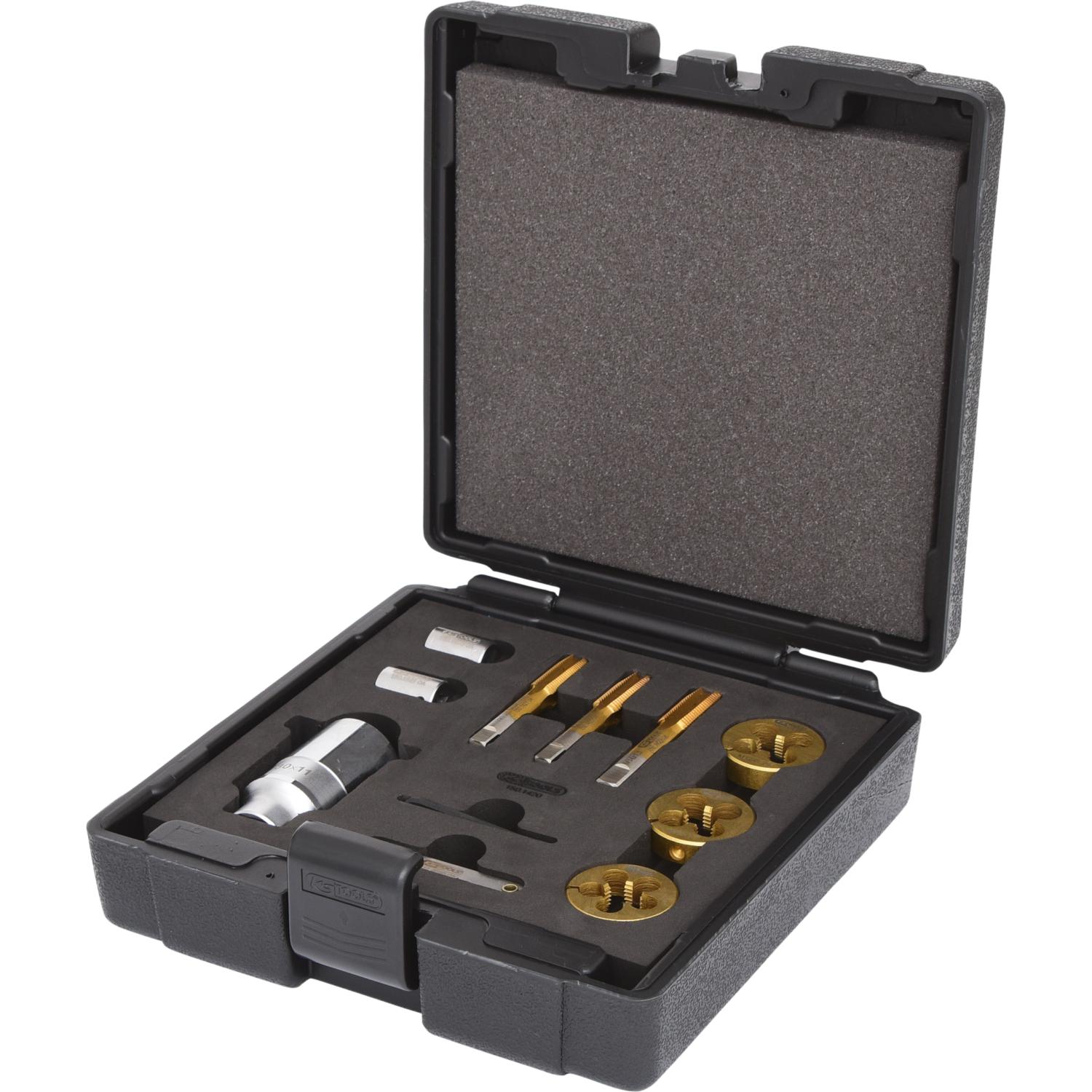 KS Tools 3/8" Gewindeschneid-Satz für Radmuttern- und Schrauben, 11-tlg-2 Hauptbild
