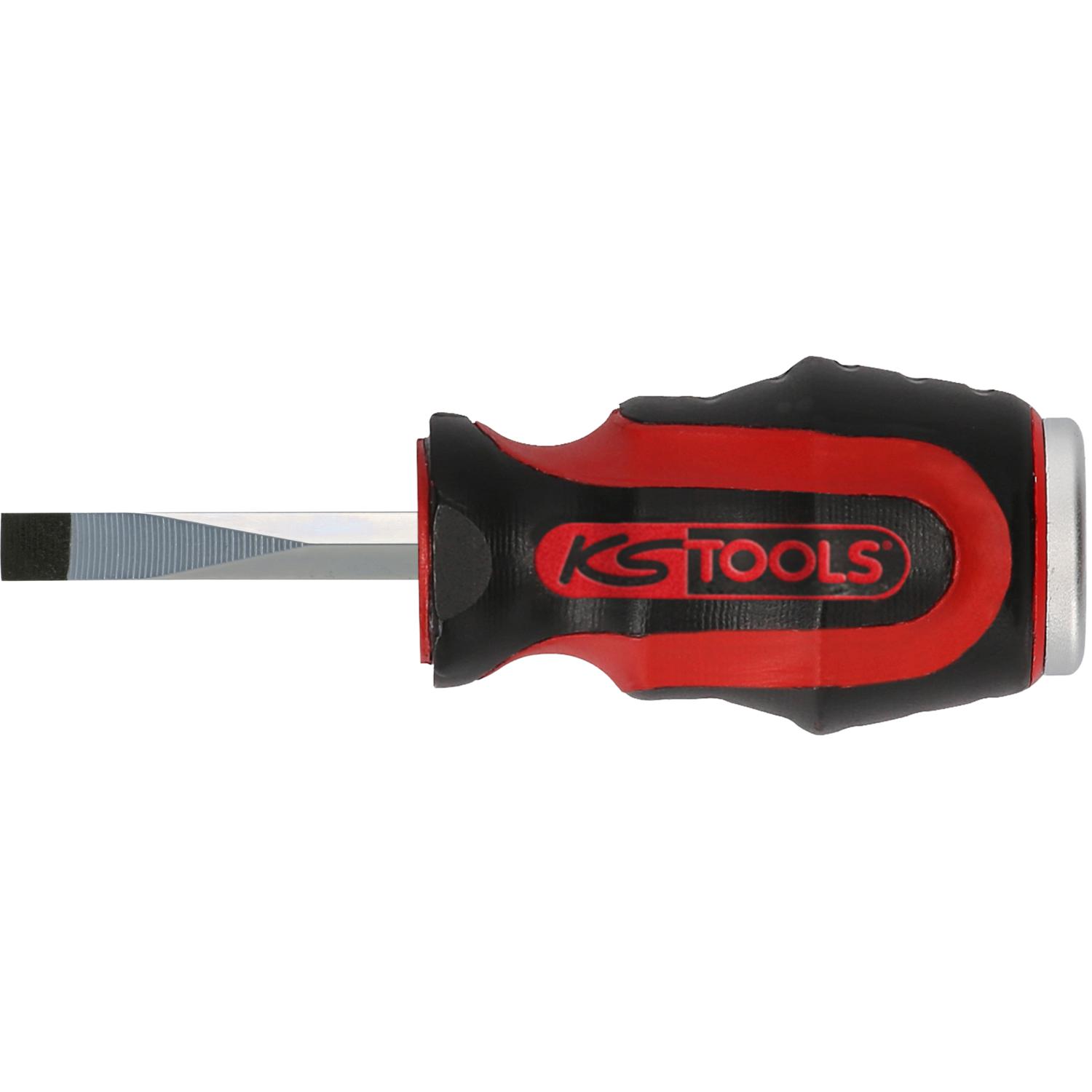 KS Tools ERGOTORQUEmax Schlitz-Schraubendreher, 6mm, kurze Form-1 Hauptbild