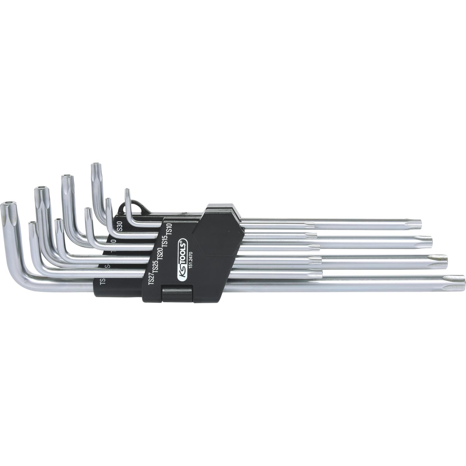 KS Tools Fünfstern-Winkelstiftschlüssel-Satz, Bohrung, lang, 9-tlg-2 Hauptbild