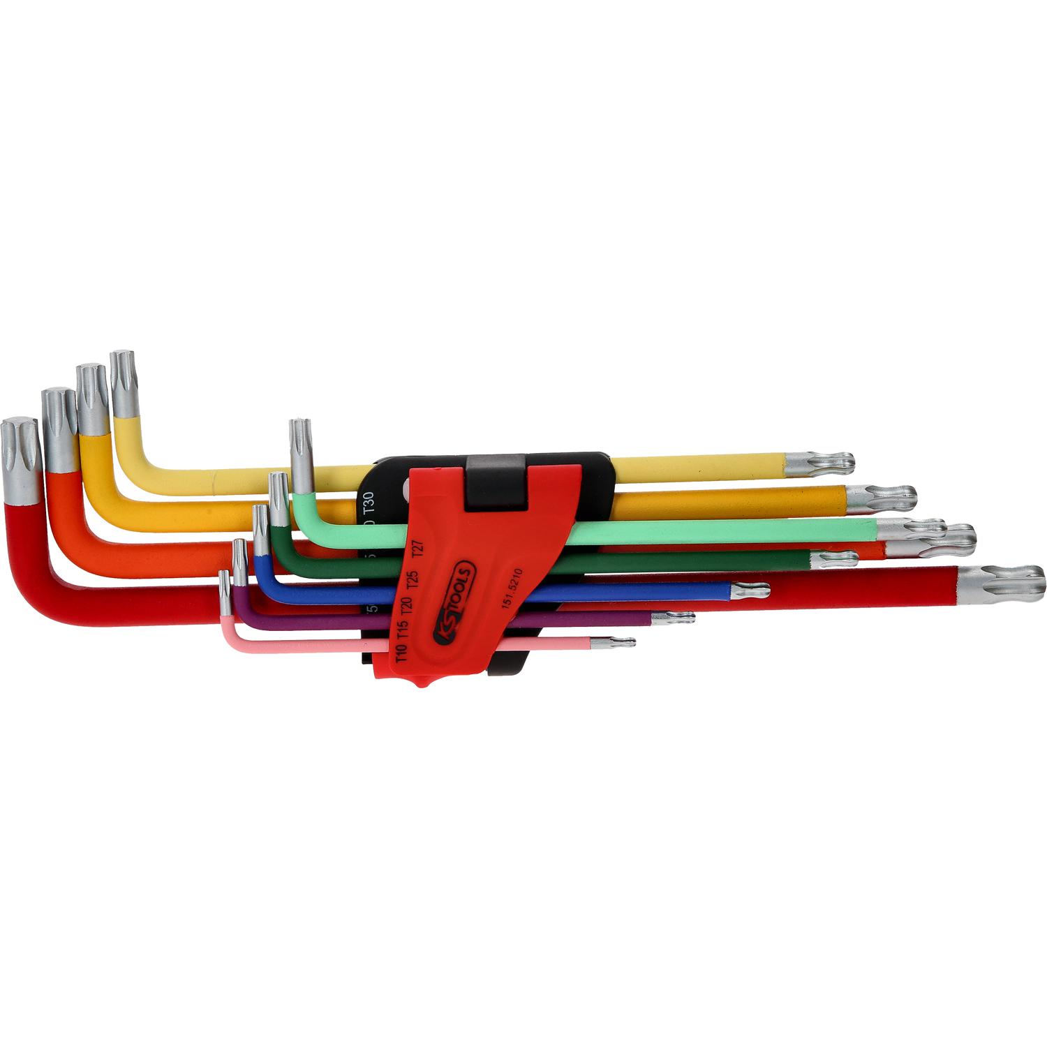 KS Tools Kugelkopf-Torx-Winkelstiftschlüssel-Satz, extra lang, 9-tlg-2 Hauptbild