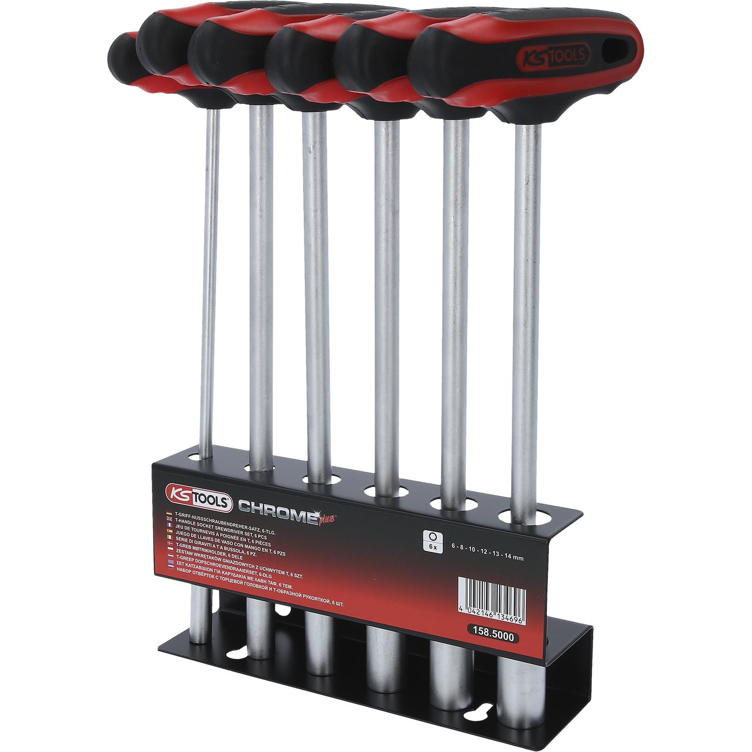 KS Tools T-Griff-Nussschraubendreher-Satz, 6-tlg, 6-14mm-2 Hauptbild