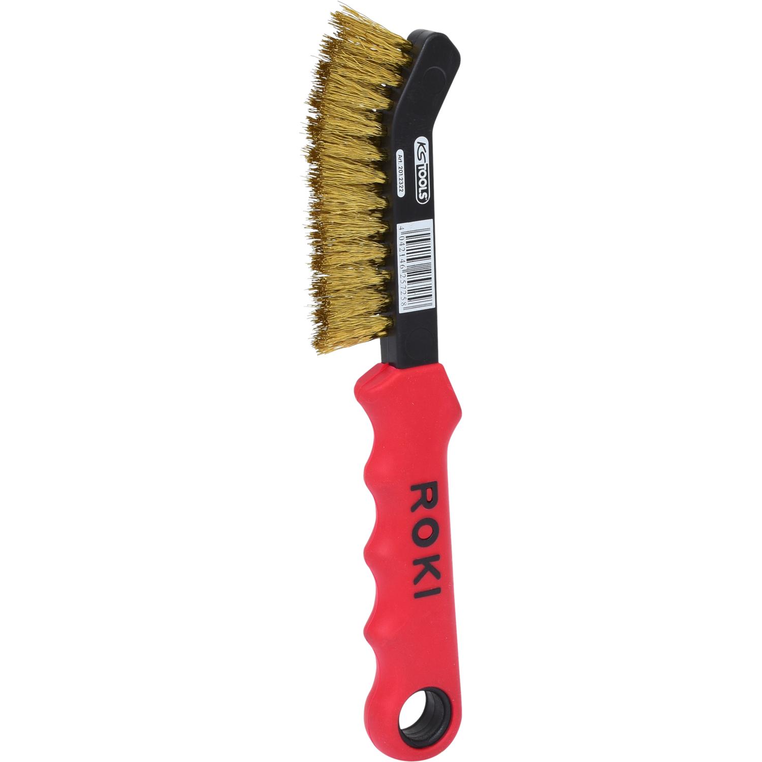 KS Tools Messingdraht-Bremssattel-Drahtbürste 2-reihig-1 Hauptbild
