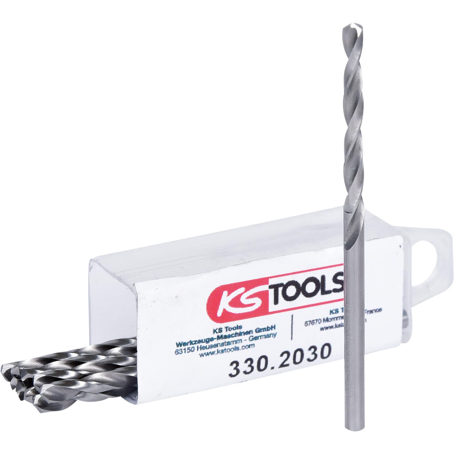 KS Tools HSS-G Spiralbohrer, 3mm, 10er Pack-1 Hauptbild