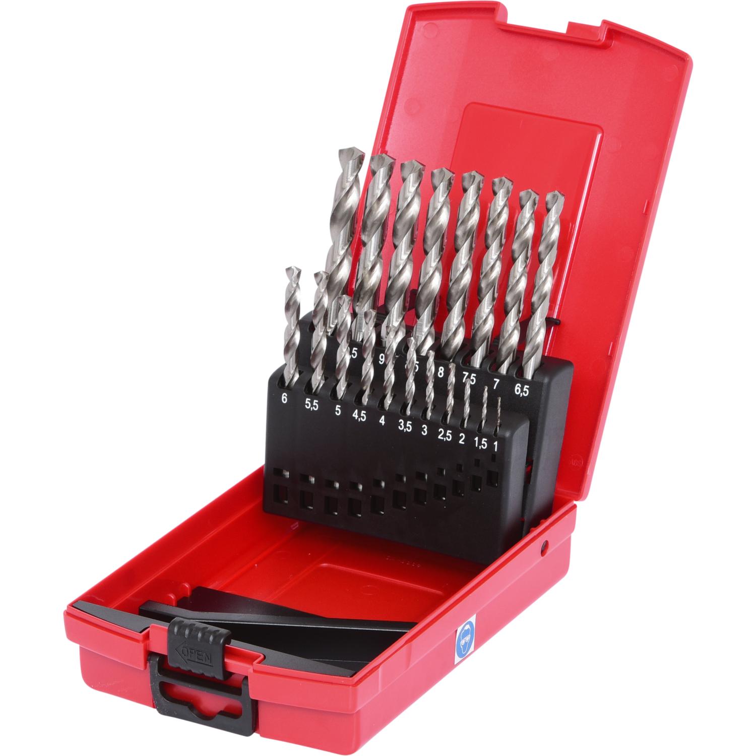 KS Tools HSS-G Spiralbohrer-Satz, Kunststoffkassette, 19-tlg 1-10mm-2 Hauptbild