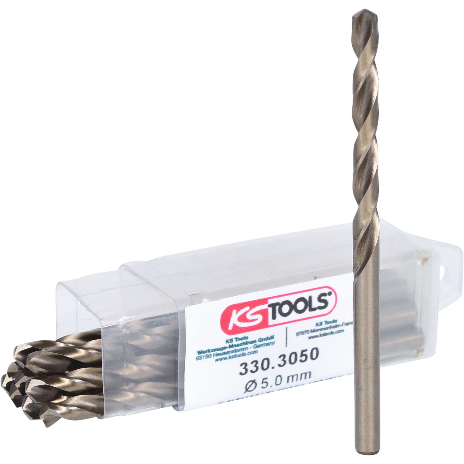 KS Tools HSS-G Co 5 Spiralbohrer, 5mm, 10er Pack-1 Hauptbild