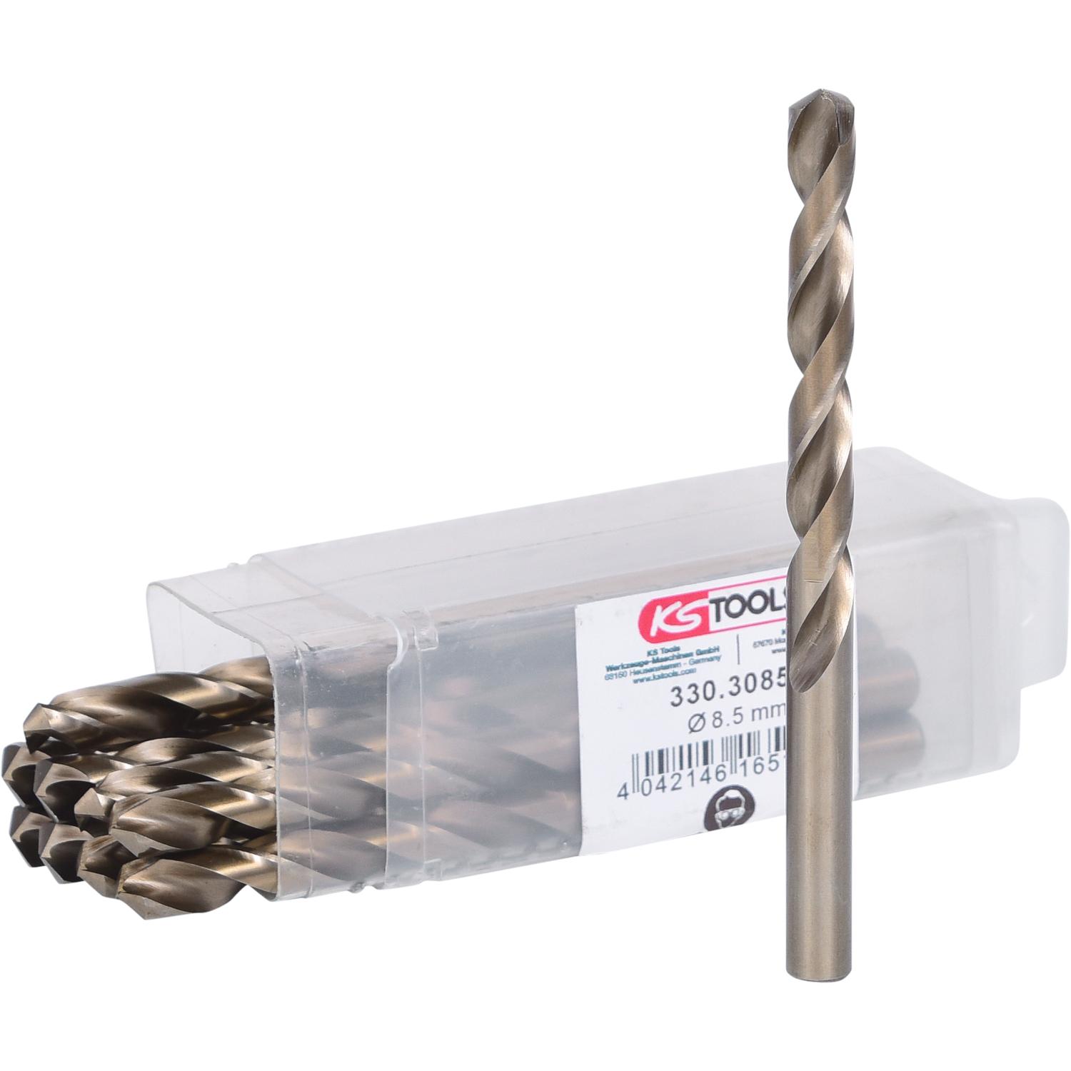 KS Tools HSS-G Co 5 Spiralbohrer, 8,5mm, 10er Pack-1 Hauptbild