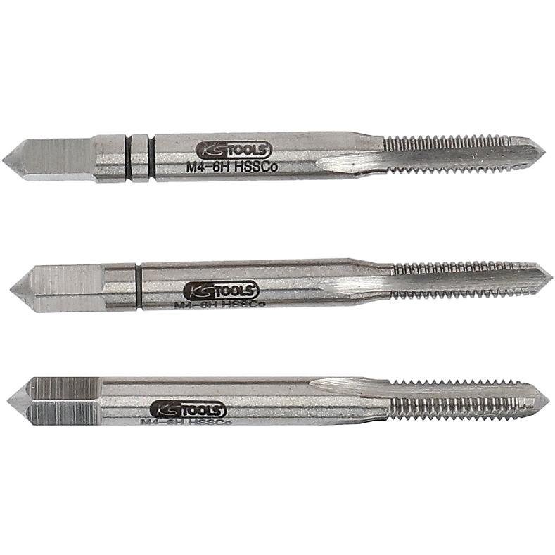 KS Tools HSS CO Handgewindebohrer-Satz M, M2x0,4, 3-tlg-1 Hauptbild