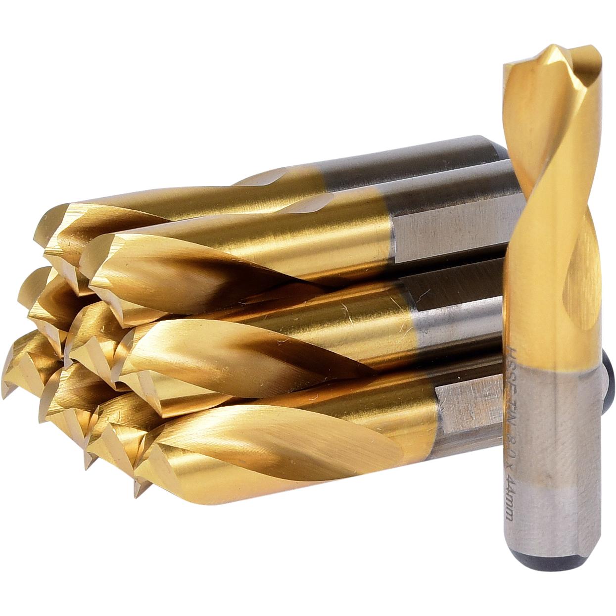 KS Tools HSSE-TiN Schweißpunkt-Bohrer, Ø 8mm, 10er Pack-1 Hauptbild