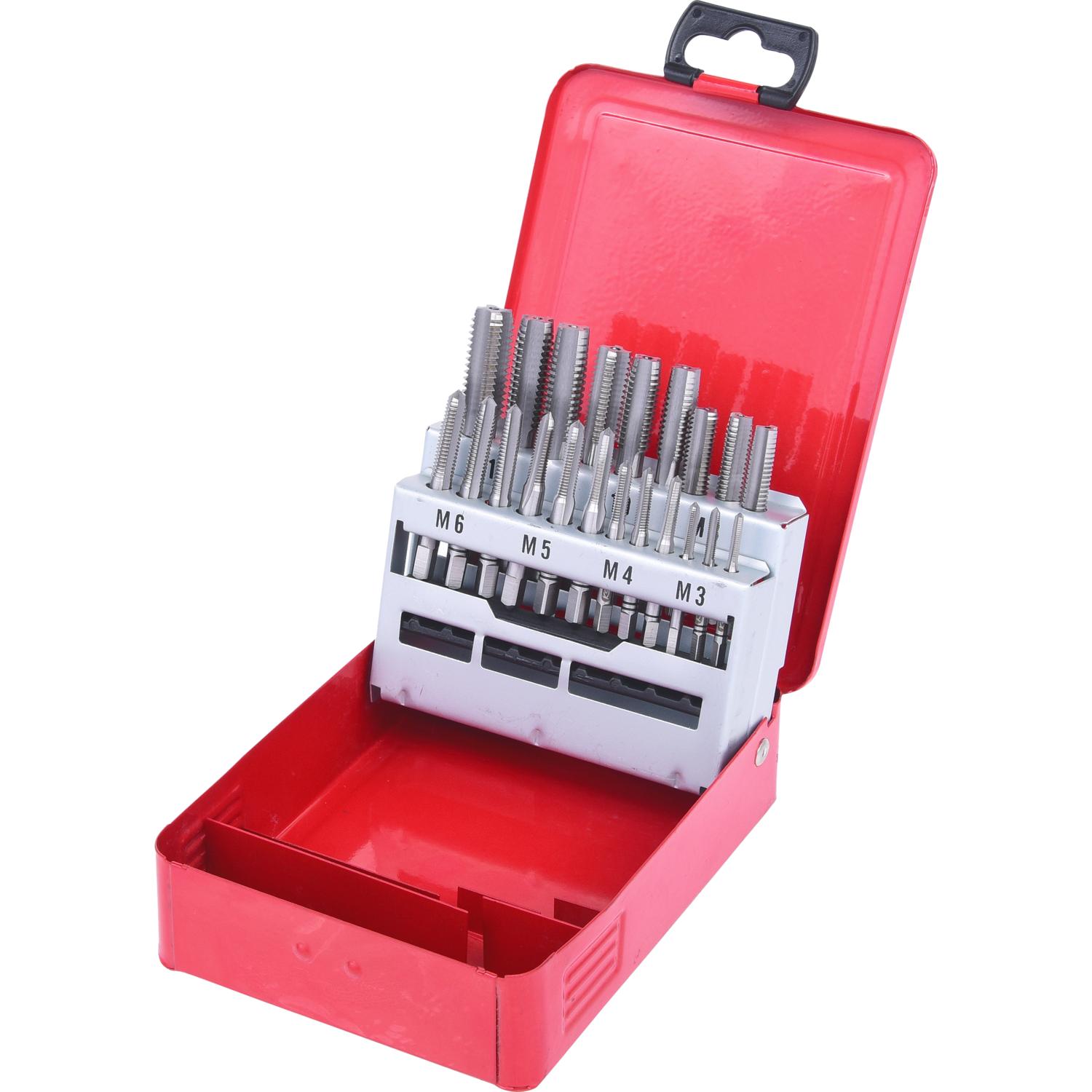 KS Tools HSS Handgewindebohrer-Satz M, Stahlblechkassette 21-tlgM3-M12-1 Hauptbild