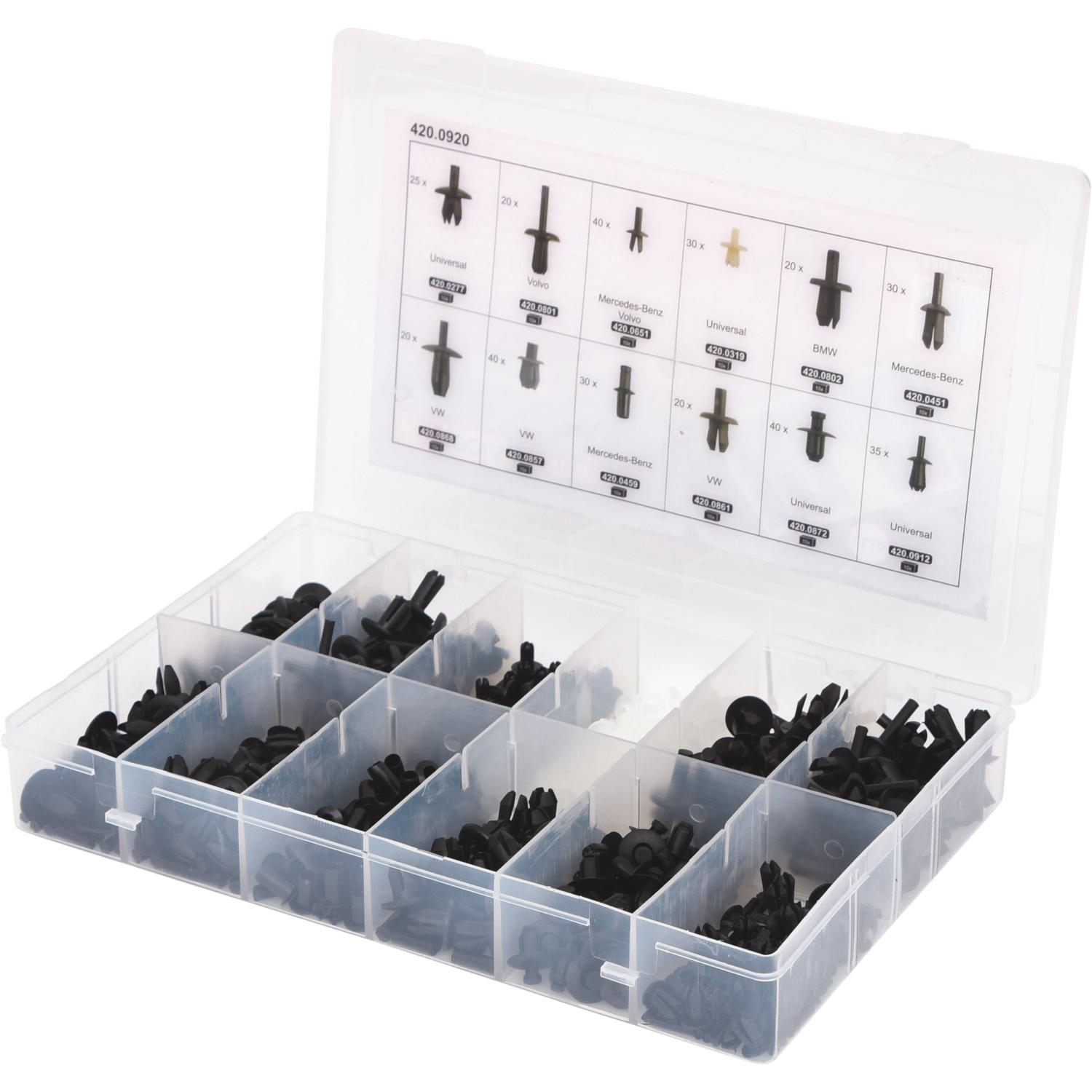 KS Tools Befestigungs-Clip-Satz - Eindrücknieten, 350-tlg-2 Hauptbild