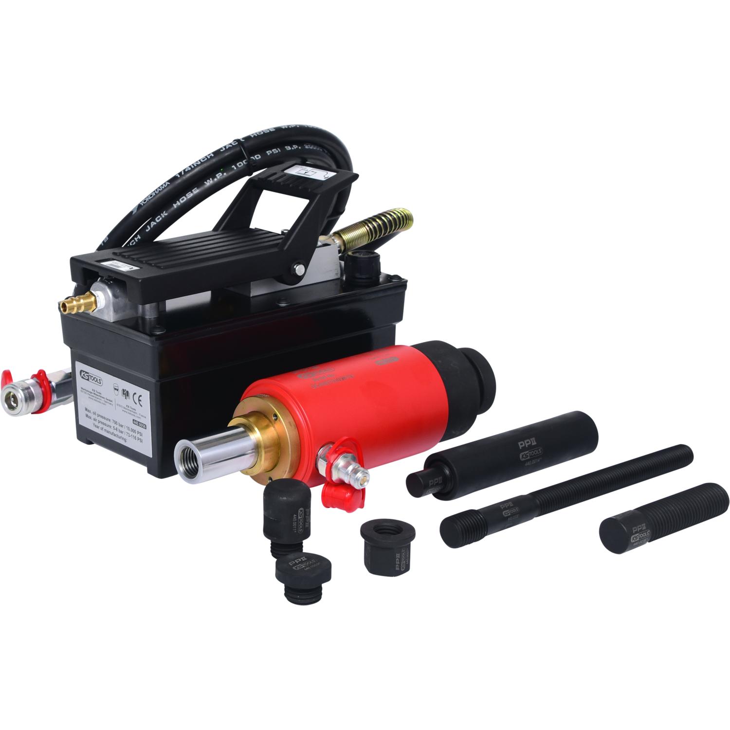 KS Tools Hydraulik-Einheit 22t, mit Luft-Hydraulik-Pumpe, 13-tlg-1 Hauptbild